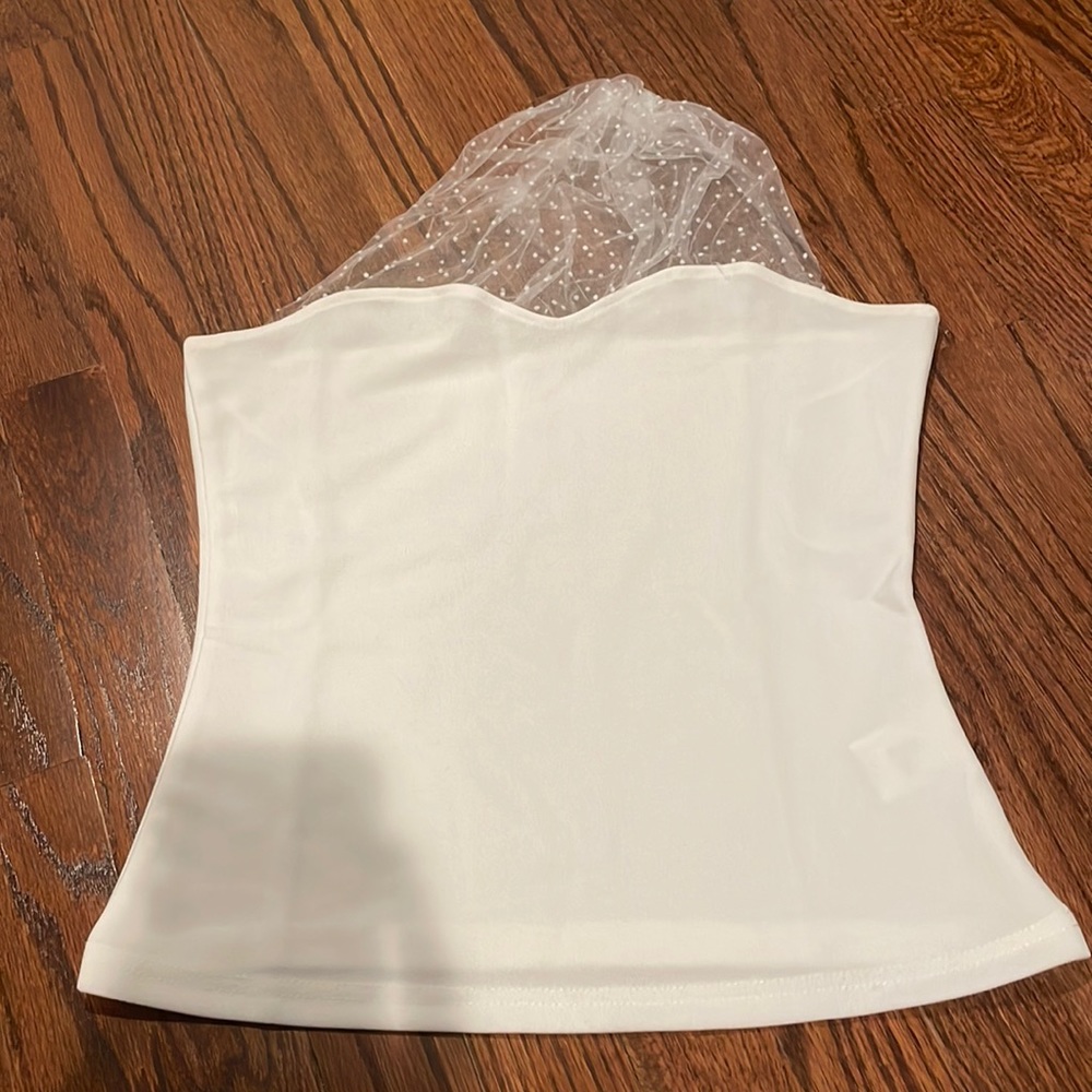 Bridal white top